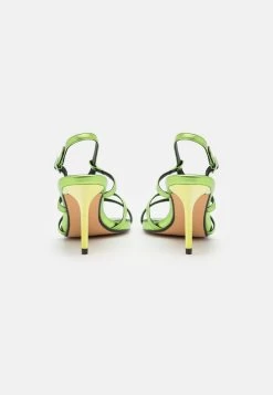 Even&Odd LEATHER - High Heel Sandalette - Green -Outfit Verkauf 05eca1f072ac4b38a85da3c1f81738a2