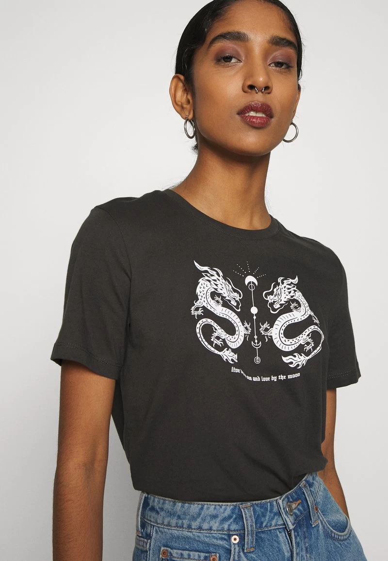 Even&Odd HATTIE MIRRORED DRAGONS TEE - T-Shirt Print - 801 - Anthracite 8 Even&Odd HATTIE MIRRORED DRAGONS TEE - T-Shirt Print - 801 - Anthracite – Bild 6