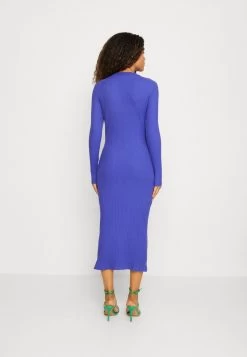 Even&Odd CIRC LONG SLEEVES MIDI HIGH SLIT DRESS - Strickkleid - Blue -Outfit Verkauf 1160c199d8e24ff484e5e2971709ba26