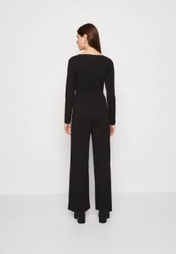 Even&Odd WIDE LEG LONG SLEEVES BODICE - Jumpsuit - Black -Outfit Verkauf 140190e89ff341bc987966744030075d