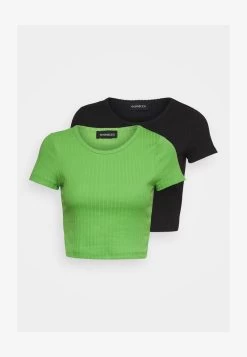 2 PACK - T-Shirt Basic - Black/green -Outfit Verkauf 14ad0b311eae4479840ef3c1a8e86cd4