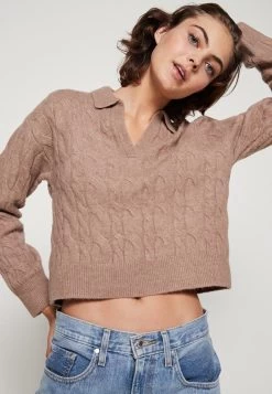 Even&Odd Strickpullover - Taupe -Outfit Verkauf 225311519df04f62a949a9acbc42640c