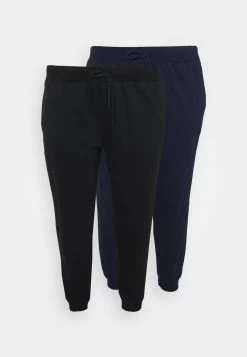 2er PACK - SLIM FIT JOGGERS - Jogginghose - Black/blue