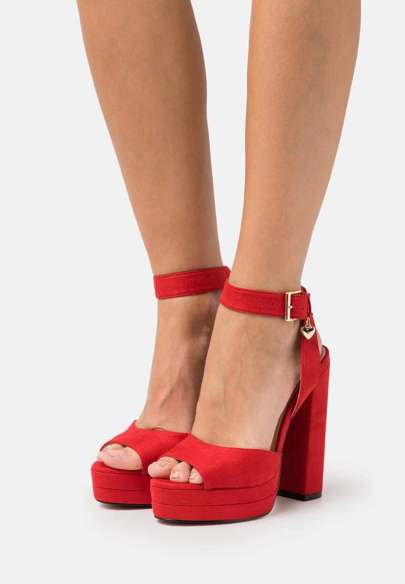 Even&Odd High Heel Sandalette - Red 3 Even&Odd High Heel Sandalette - Red