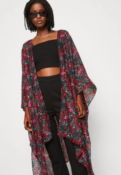 Even&Odd FLORAL - Leichte Jacke - Red -Outfit Verkauf 352430b06d554cd7b2369f1eeefda106