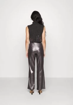 Stoffhose - Black/silver -Outfit Verkauf 4c2876e02daa44629dc2ecc5c575dc79