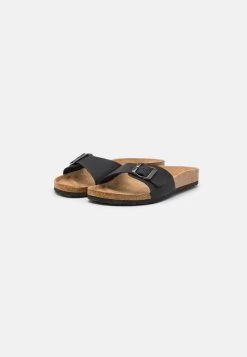 Even&Odd Pantolette Flach - Black -Outfit Verkauf 4f54a9e439b64c64939ca595f53bbba4