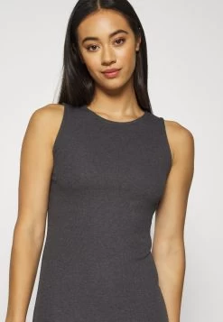 Even&Odd Jerseykleid - Grey Melange -Outfit Verkauf 5d303ec460ff4078bae67edfb3b74a1d