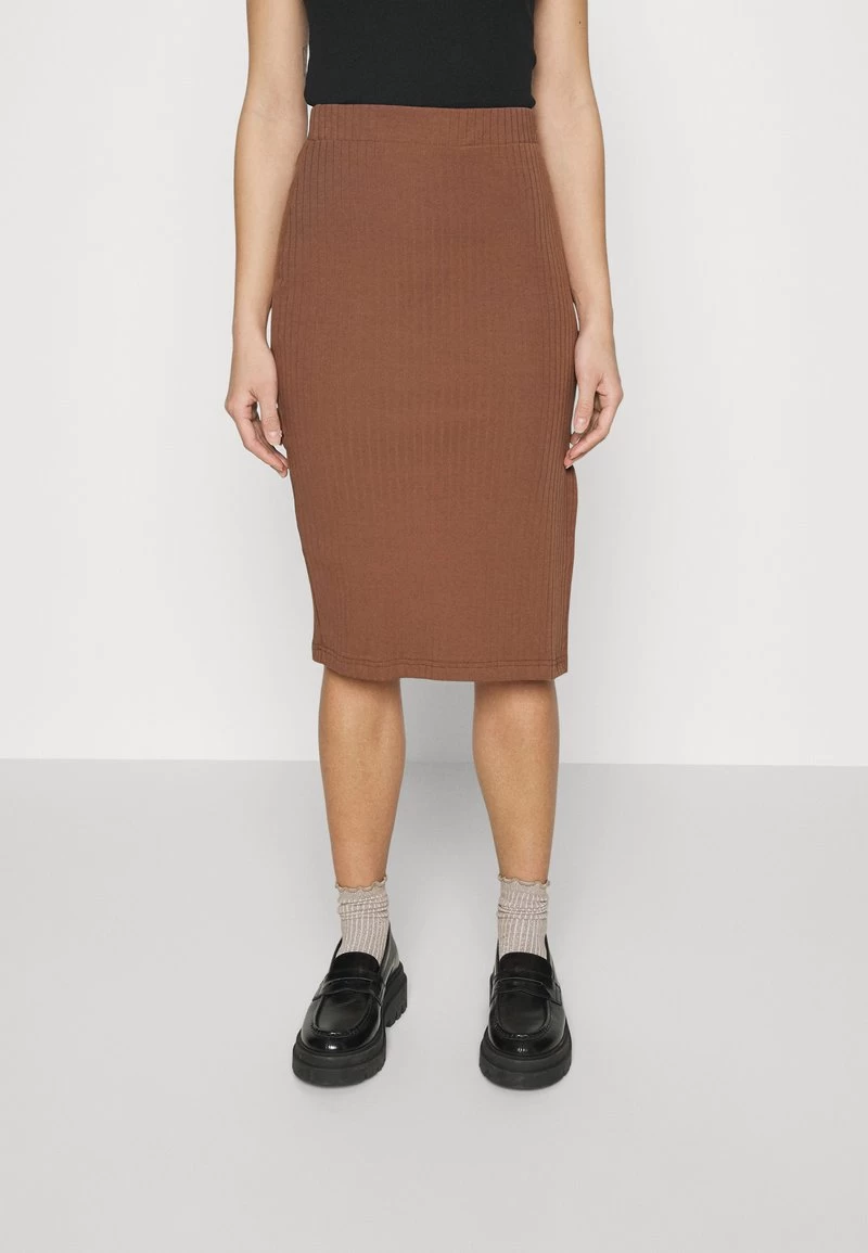 PENCIL SKIRT WITH SLIT - Bleistiftrock - Brown 8 PENCIL SKIRT WITH SLIT - Bleistiftrock - Brown – Bild 6
