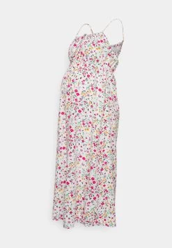 WOVEN_MAMA_MIDI SUMMER DRESS - Jerseykleid - White/yellow -Outfit Verkauf 7029cb30af3d473eb2638e3ef6a256a8