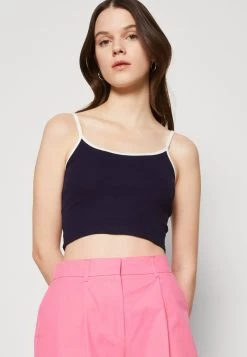 Even&Odd MULTI ROUND NECK 2 PACK - Top - Blue/white -Outfit Verkauf 956d8b97157447f894ec8ebfb8c0ef6f