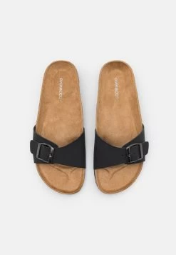 Even&Odd Pantolette Flach - Black -Outfit Verkauf 9826b85ec2e34363a1fa405810457b71