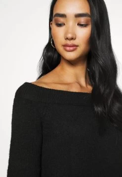 Even&Odd SCHULTERFREI MINI STRICKKLEID - Strickkleid - Black -Outfit Verkauf a91d161f3d154e4a91c1e0db7ab612dd