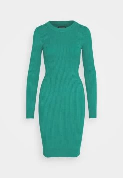 Even&Odd CREW AUSSCHNITT RIPP BASIC BODYCON MINI STRICKKLEID - Etuikleid - Green -Outfit Verkauf abfe639f4dfe45e7909e54860a5b5008
