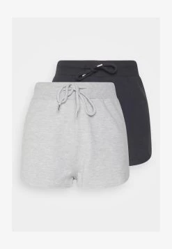 2 PACK - Shorts - Black - Light Grey -Outfit Verkauf b1a822f837314bada498a063e7d02bcc 1