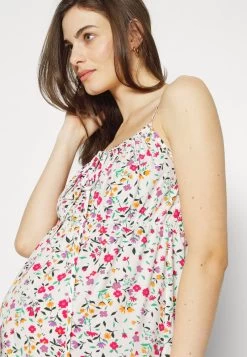 WOVEN_MAMA_MIDI SUMMER DRESS - Jerseykleid - White/yellow -Outfit Verkauf b7cab196370943d2be857c48b882402a