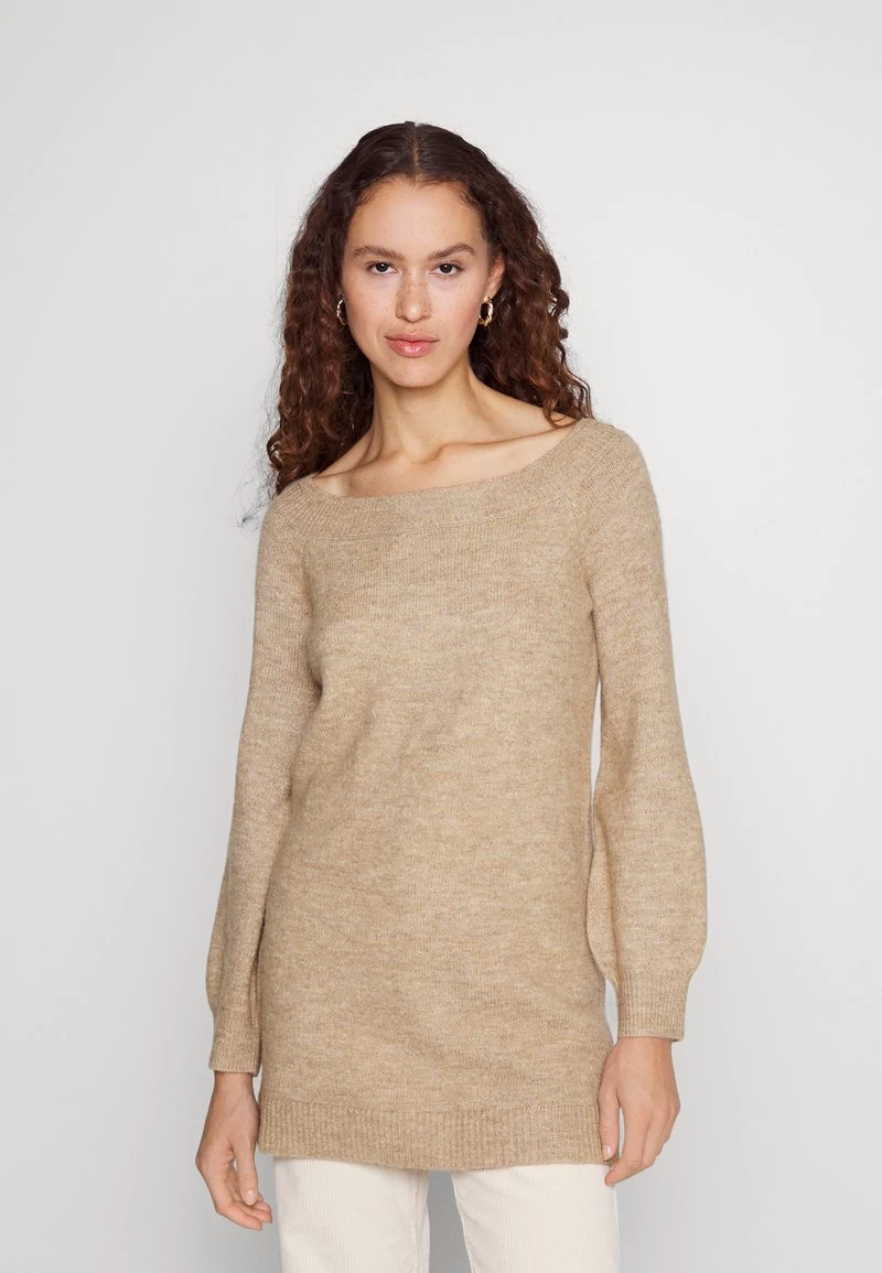 Even&Odd SCHULTERFREI MINI STRICKKLEID - Strickkleid - Camel 3 Even&Odd SCHULTERFREI MINI STRICKKLEID - Strickkleid - Camel