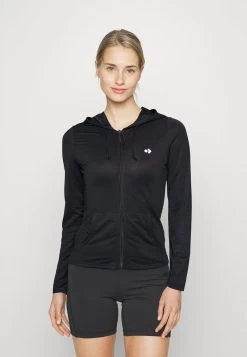 BREATHABLE ZIP-UP HOODIE - Sweatjacke - Black