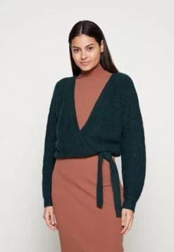 CURVY WRAP CARDIGAN - Strickjacke - Dark Red -Outfit Verkauf cd83b66a1488452a8865c165173fc3d3