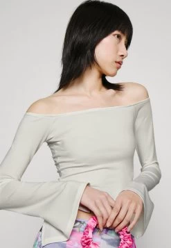 Even&Odd LONGSLEEVE SHOULDER DROP WHITE - Top - White -Outfit Verkauf d48816beb2f14a579b909c54da8ee3d0