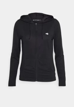 BREATHABLE ZIP-UP HOODIE - Sweatjacke - Black -Outfit Verkauf e03366dbe56d4969a7e680f7107791b7