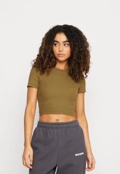 Even&Odd 3 PACK - T-Shirt Basic - White/black/olive -Outfit Verkauf e249d1253efd47b9bf362c9c44cb4c7b