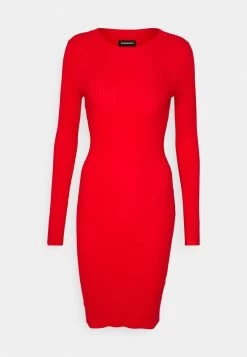 Even&Odd CREW AUSSCHNITT RIPP BASIC BODYCON MINI STRICKKLEID - Etuikleid - Berry -Outfit Verkauf e57b0e4a0d054e27ac65815742c05010
