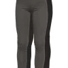 Even&Odd 2 PACK - Leggings - Hosen - Black/mottled Dark Grey