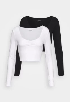 2 PACK - Langarmshirt - Black/white 13 2 PACK - Langarmshirt - Black/white -Outfit Verkauf efec7288d70f496f9846e6e4cd2e8e38