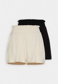 Even&Odd 2 PACK - Shorts - Black/off-white -Outfit Verkauf f5244bbedab94098933c1c3be145ccad