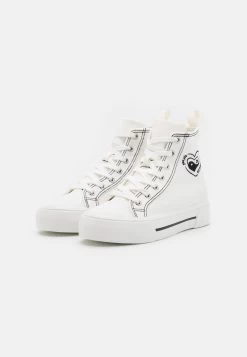Even&Odd LOVE - Sneaker High - White/black -Outfit Verkauf f566ee2e3159495b8a9310c69af3b53e