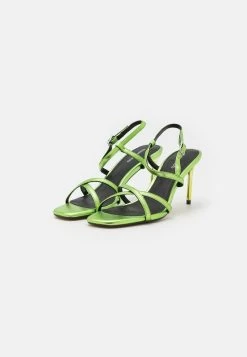 Even&Odd LEATHER - High Heel Sandalette - Green -Outfit Verkauf f5f812e8c2864e15888b5cde8f529aea