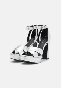 Even&Odd High Heel Sandalette - Silver -Outfit Verkauf fbcd9eec41ce4608b3330095fd6e021a